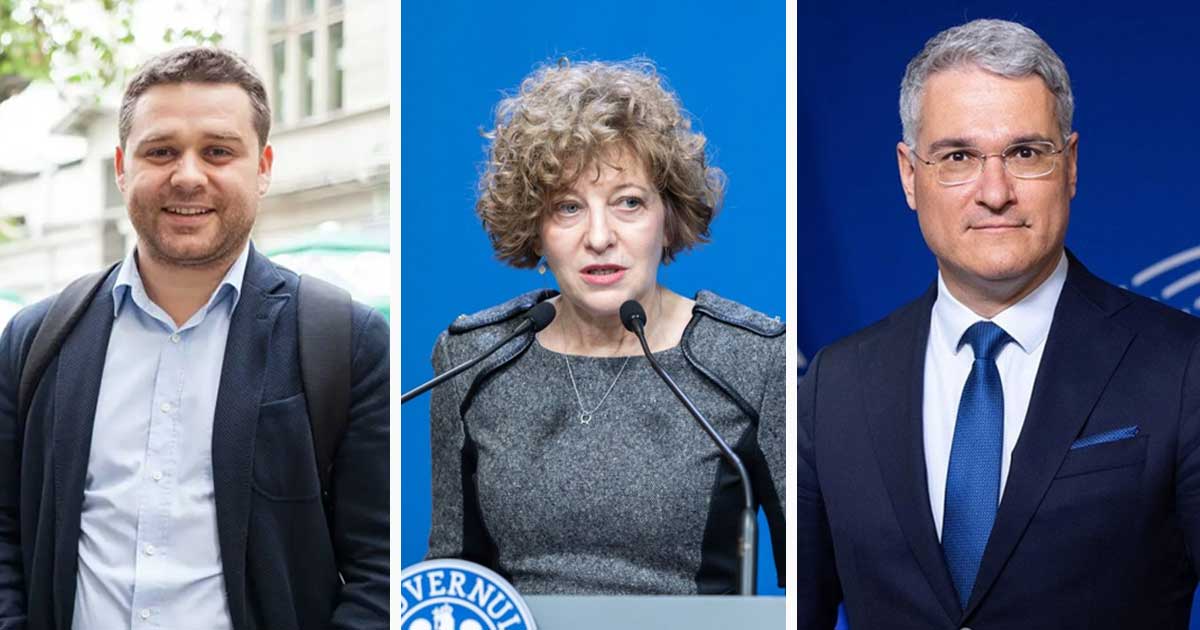 Ciprian Ciucu, Oana Gheorghiu și Dragoș Pîslaru la o terasă din centrul Bucureștiului, alături de diplomați americani, septembrie 2026