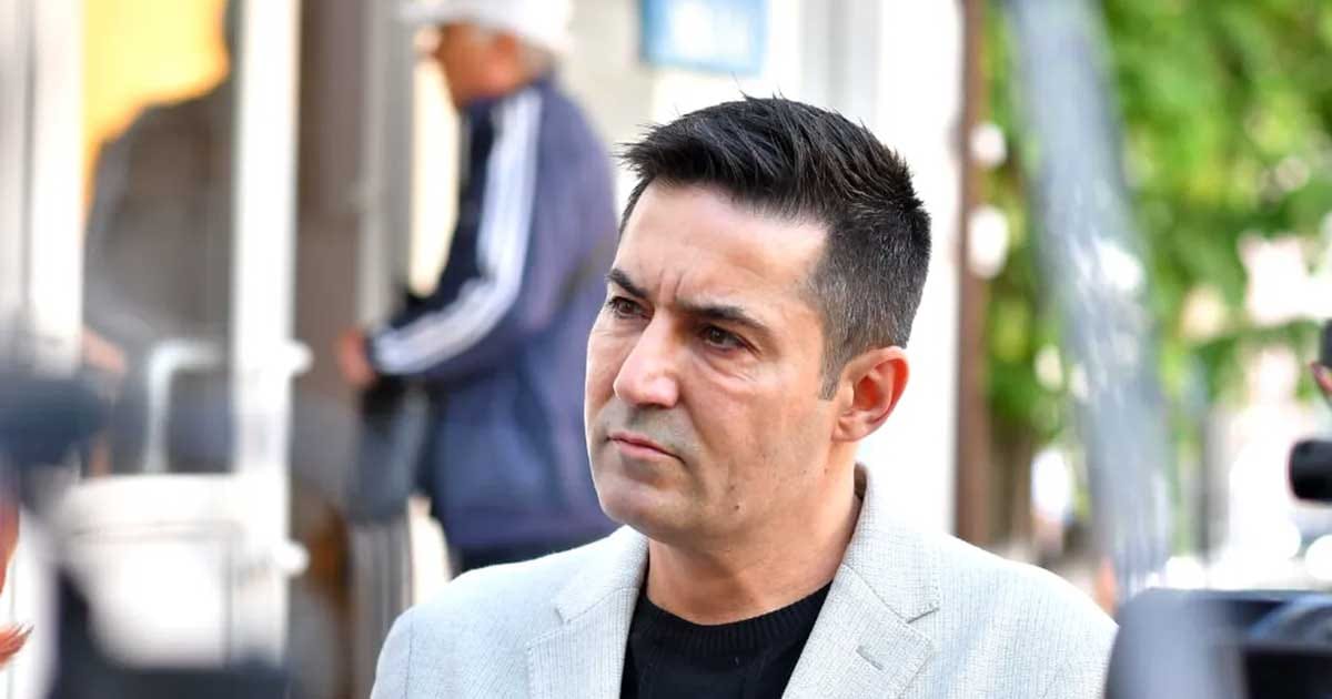 Claudiu Manda, secretar general PSD, alături de Marian Neacșu și Sorin Grindeanu, la o declarație de presă, septembrie 2026