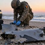 Fragment de dronă descoperit pe litoral, în zona Agigea