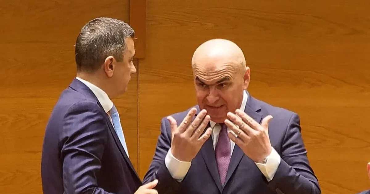 Sorin Grindeanu și Ilie Bolojan la o întâlnire politică, discuții despre Guvernul Mureșan, septembrie 2026