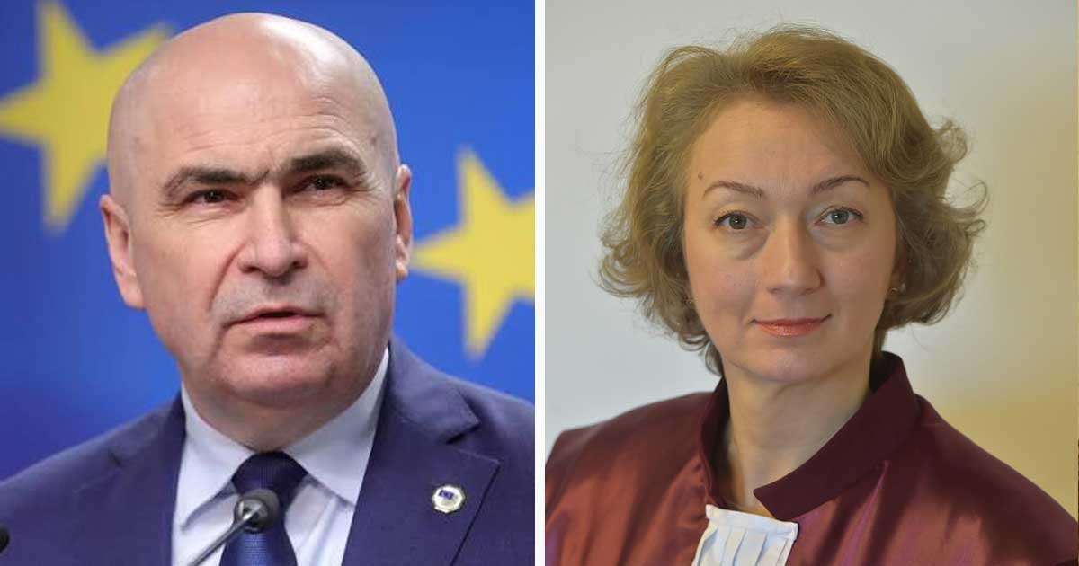 Ilie Bolojan și Simina Tănăsescu la un eveniment oficial la Palatul Parlamentului, București, septembrie 2026