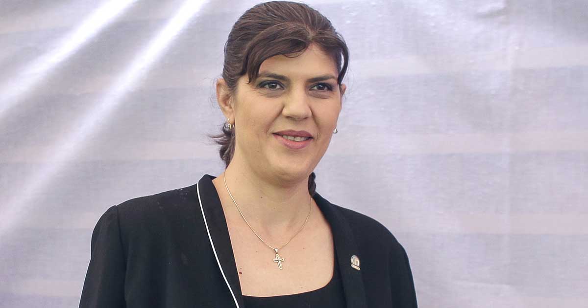 Laura Codruța Kövesi, procuror-șef european, la o conferință oficială a Parchetului European, septembrie 2026