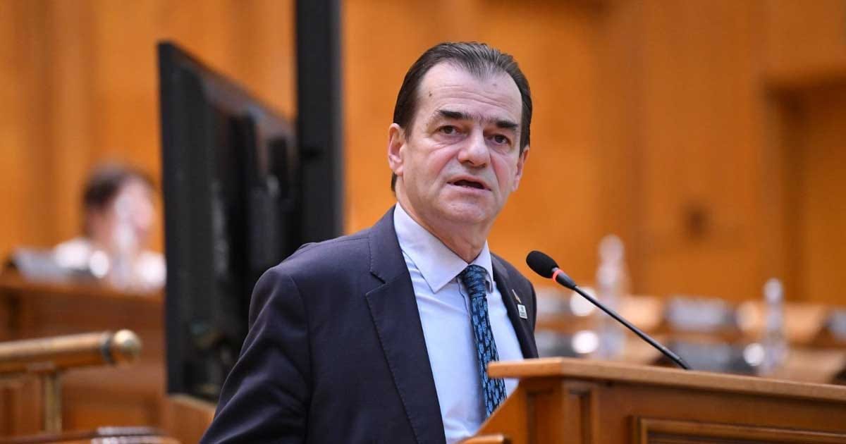 Ludovic Orban, fost premier, în timpul unei declarații despre criza guvernamentală, București, septembrie 2026