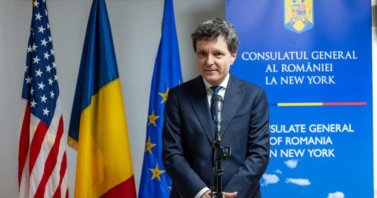 Președintele Nicușor Dan în timpul unui interviu acordat presei internaționale despre relația Rusia-NATO, septembrie 2026