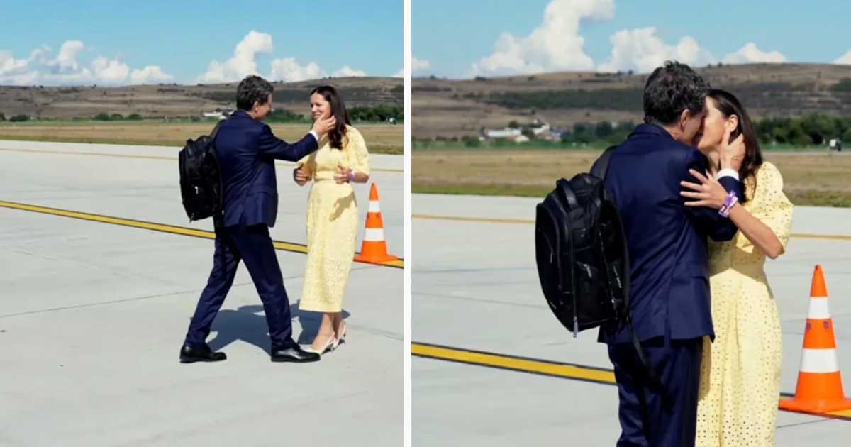 Președintele Nicușor Dan și Mirabela Grădinaru pe pista aeroportului, înainte de zborul spre New York, septembrie 2026