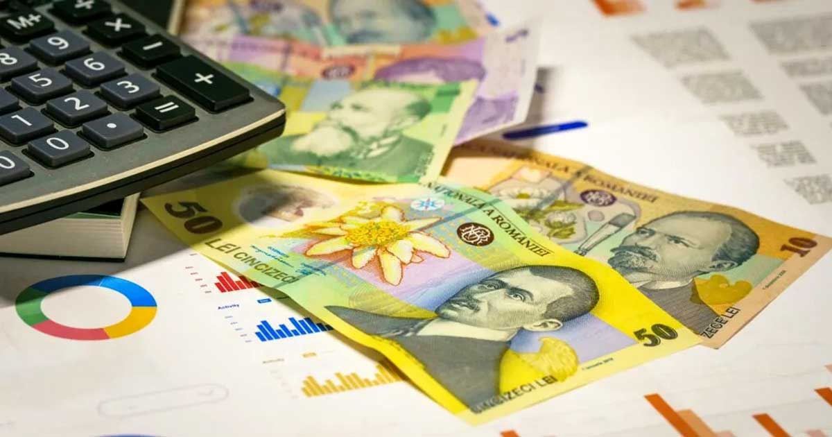 Grafic economic și bancnote de lei, simbol pentru datele INS privind PIB-ul, septembrie 2026
