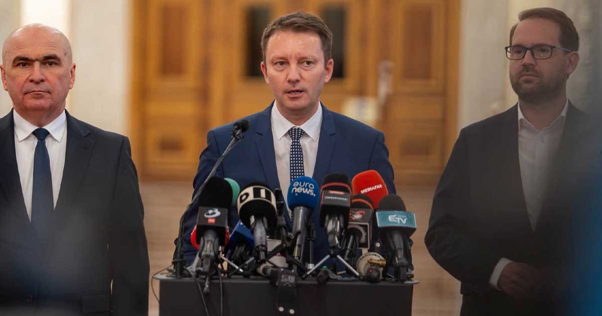 Siegfried Mureșan la conferința de presă despre componența Guvernului, București, septembrie 2026
