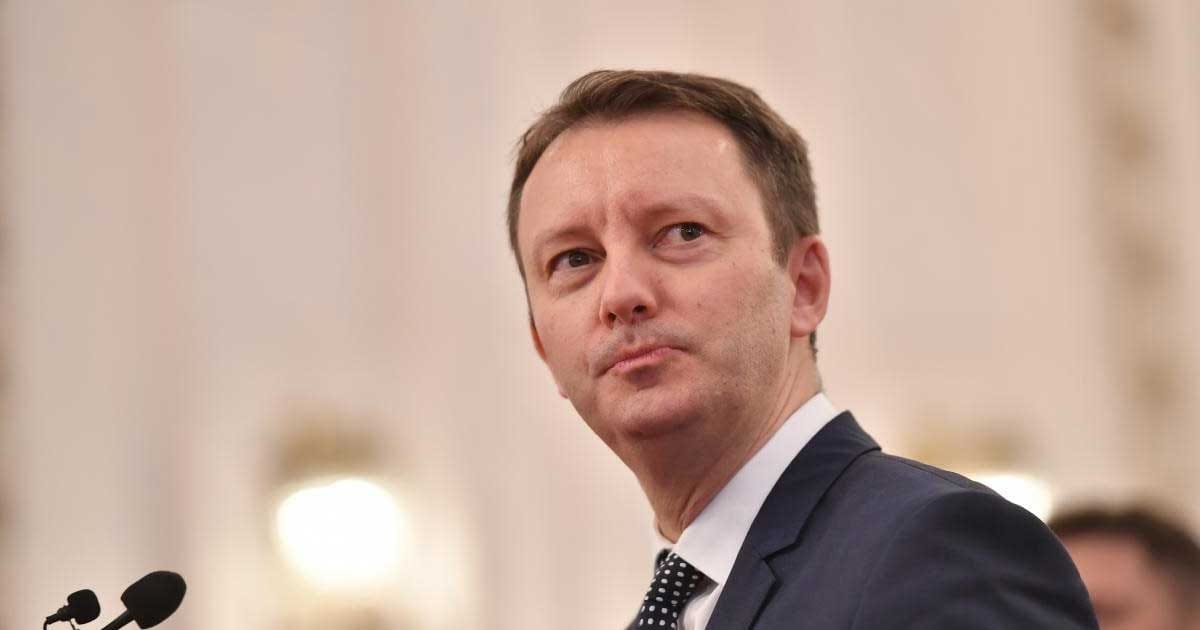 Siegfried Mureșan, premier desemnat, la o conferință de presă, discutând despre întâlnirea cu președintele Nicușor Dan, septembrie 2026