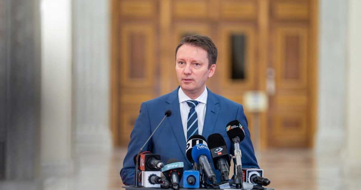 Siegfried Mureșan prezintă programul de guvernare la o conferință de presă, București, septembrie 2026