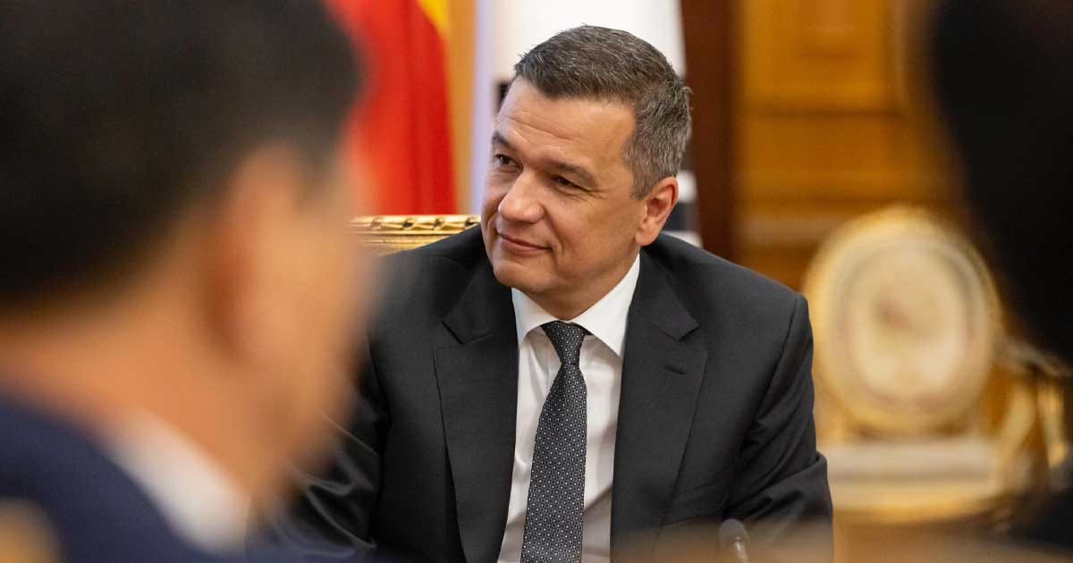 Sorin Grindeanu, liderul PSD, în timpul unei declarații politice despre Guvernul Mureșan, septembrie 2026