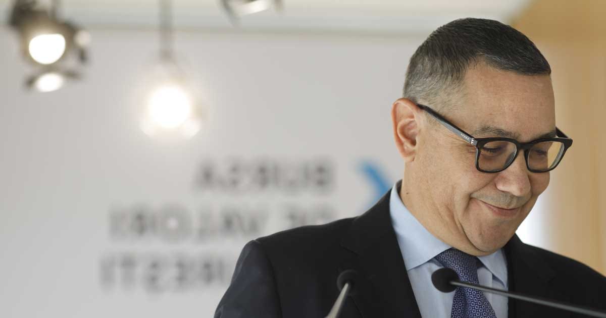 Victor Ponta în timpul unei declarații publice despre desemnarea premierului României, septembrie 2026