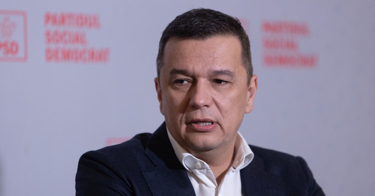Sorin Grindeanu, președintele PSD, în sala ședinței Biroului Politic Național, cu acuzații la adresa lui Ilie Bolojan