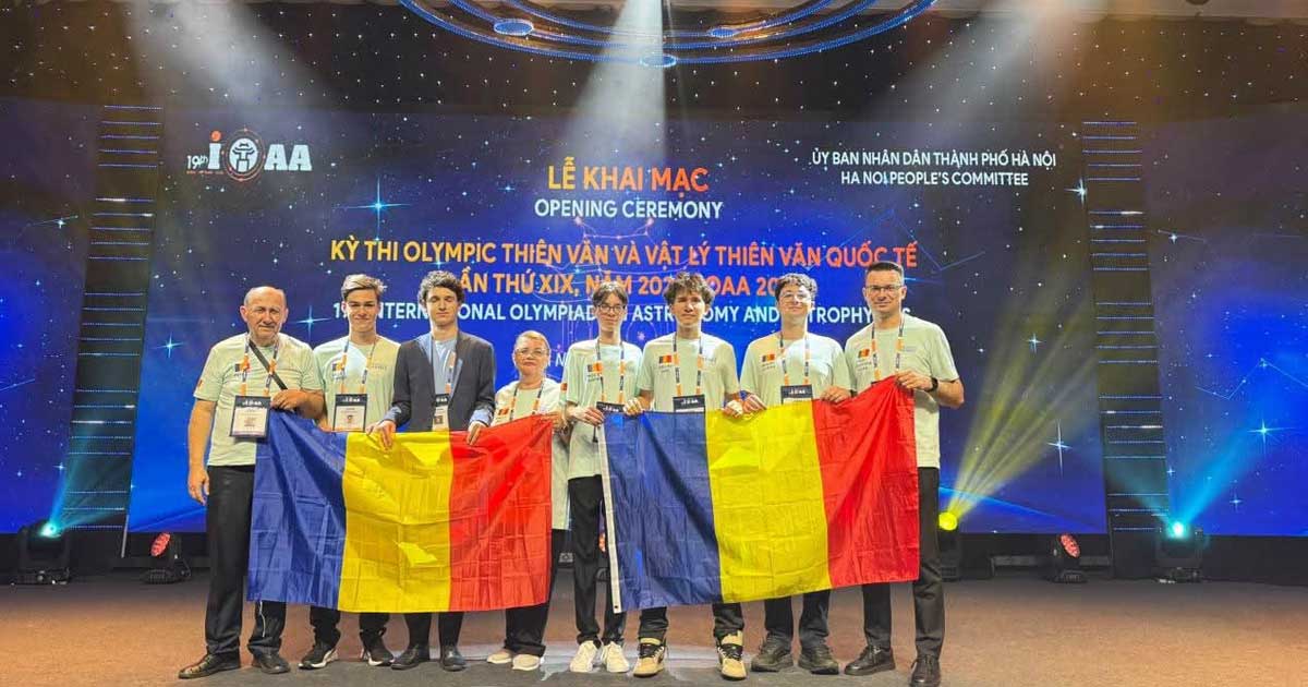 Elevii olimpici ai României, medaliați la olimpiada de astronomie și astrofizică de la Hanoi, Vietnam, în octombrie 2026
