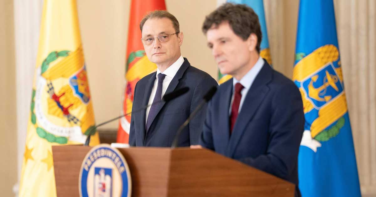 Premierul desemnat Luca Niculescu alături de președintele Nicușor Dan la Palatul Cotroceni, după anunțul desemnării pentru funcția de prim-ministru