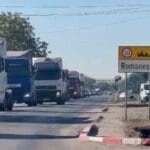 Protest TollRo la Târgu Jiu: zeci de camioane la 10 km/h
