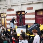 Protestele elevilor din Franța au ajuns în fața lui Macron