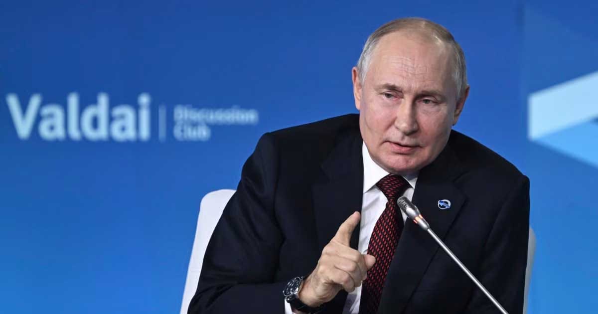 Vladimir Putin vorbind la Forumul Valdai despre continuarea conflictelor internaționale și declinul hegemoniei occidentale, octombrie 2026